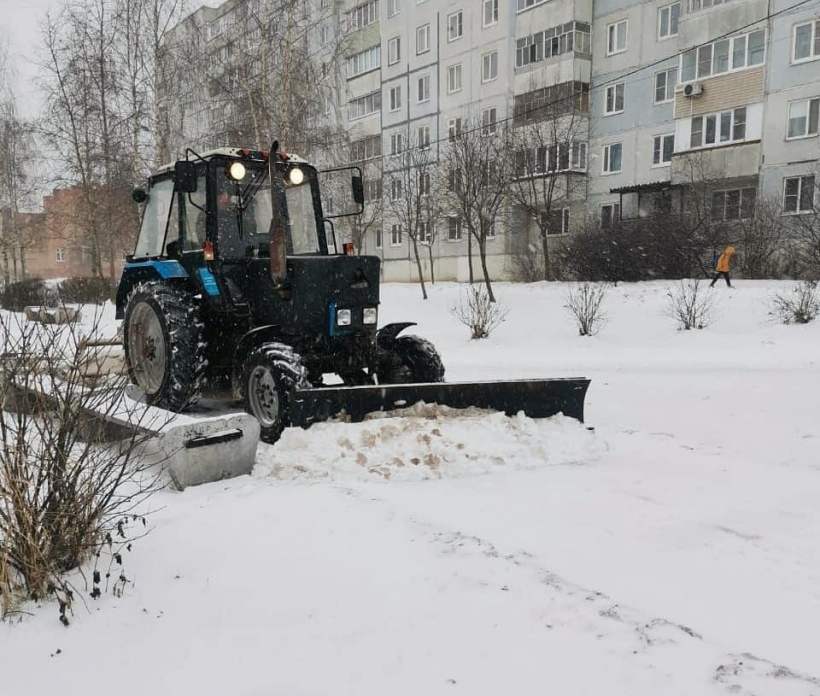 В Егорьевске к уборке снега привлечено более 40 единиц техники