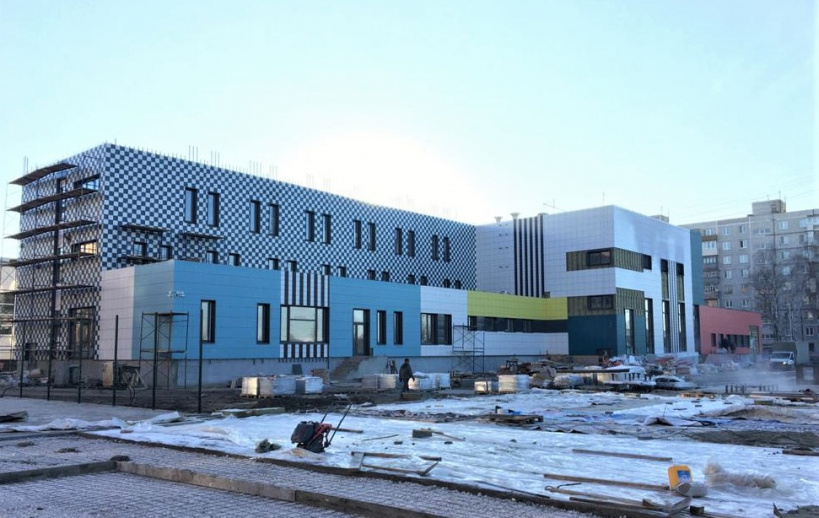 Возведение пристройки к школе № 16 в Орехово-Зуеве завершено уже на 85 процентов