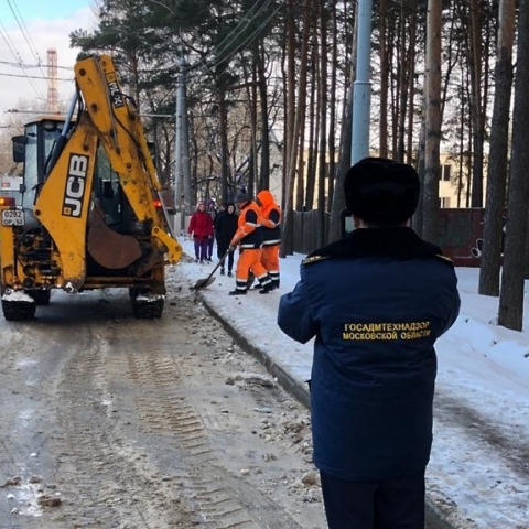 По предписаниям Госадмтехнадзора устранено 18 нарушений хода зимней уборки в Орехово‑Зуевском городском округе