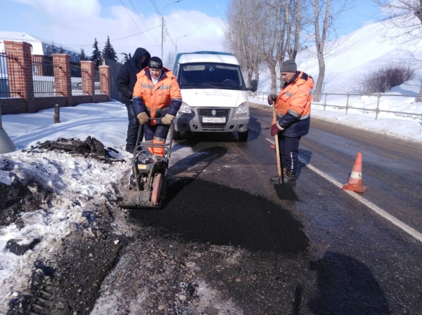 Дорожное полотно Серпухова обзавелось новыми заплатками