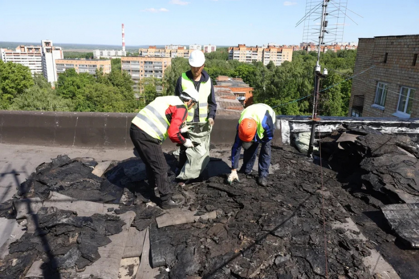 В Пущине размещено 2 камеры видеонаблюдения хода работ по капитальному ремонту домов