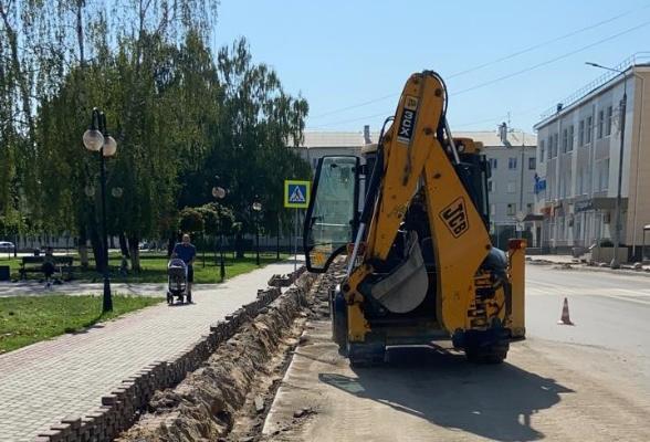 В Серпухове продолжаются благоустроительные работы