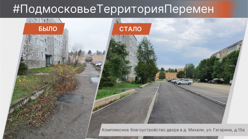 В Егорьевске продолжается благоустройство дворов