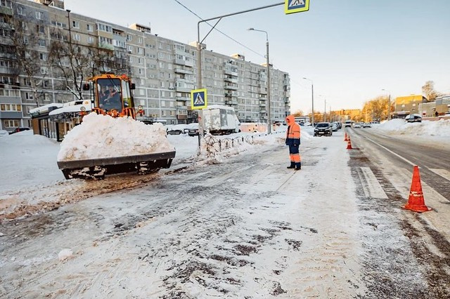 За неделю в Орехово-Зуевском округе вывезли более 6 тысяч кубов снега