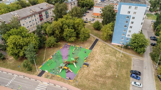 В Орехово-Зуевском округе в 2022 году установят 12 детских игровых комплексов