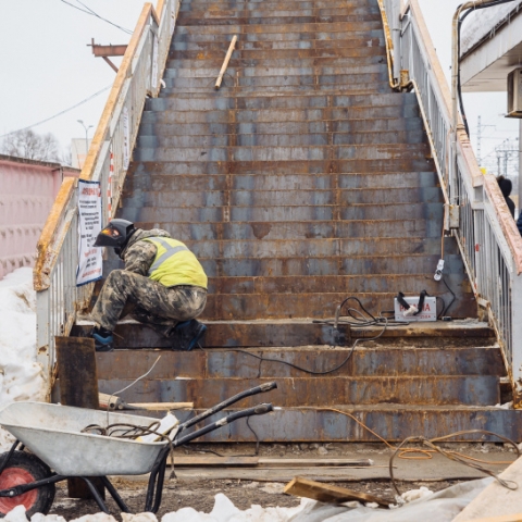 Основные сходы железнодорожного моста на станции Крутое будут отремонтированы к 1 марта