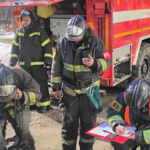 Орехово-зуевские пожарные провели учения в детском саду № 5