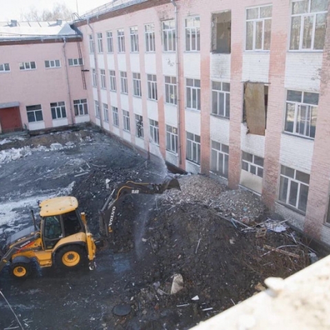 Демонтажные работы в орехово-зуевской школе № 4 планируют закончить в течение недели