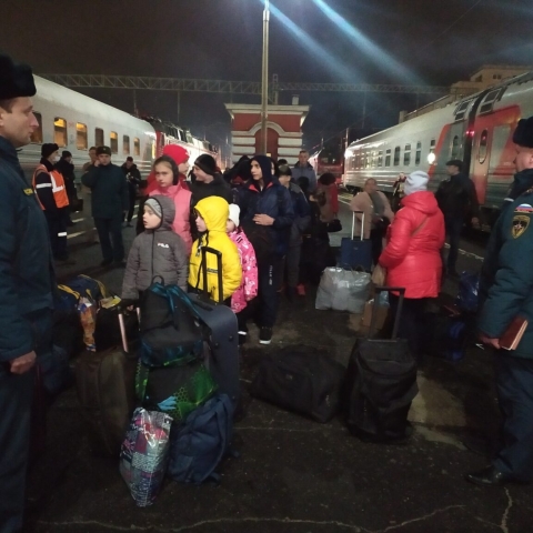 Обнинск продолжает принимать беженцев из Донбасса