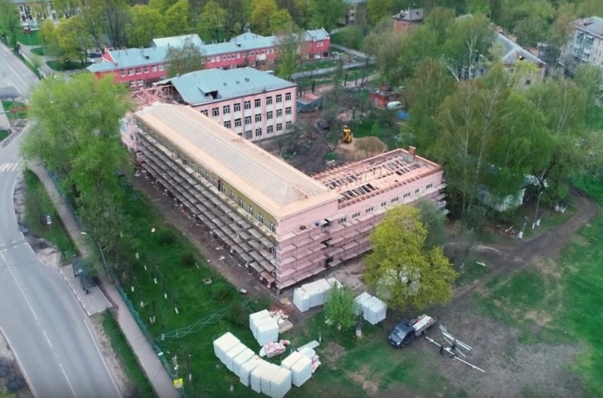 Школа №4 в г. Орехово‑Зуево названа лидером по темпу работ капитального ремонта