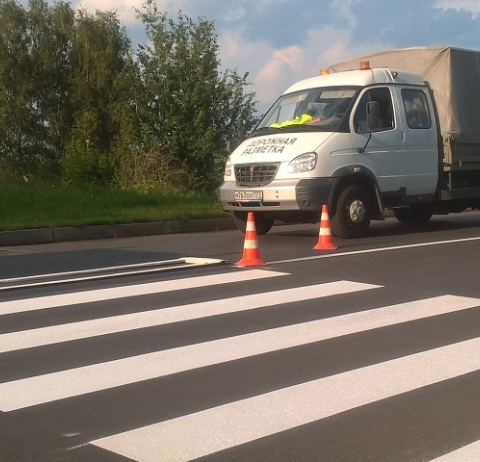 В Пущине пешеходные переходы станут заметнее