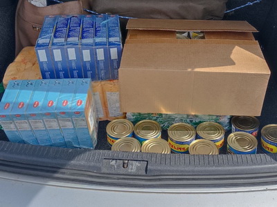 Более 800 кг продуктов, не считая других видов гуманитарной помощи, собрали в Обнинске на прошлой неделе.
