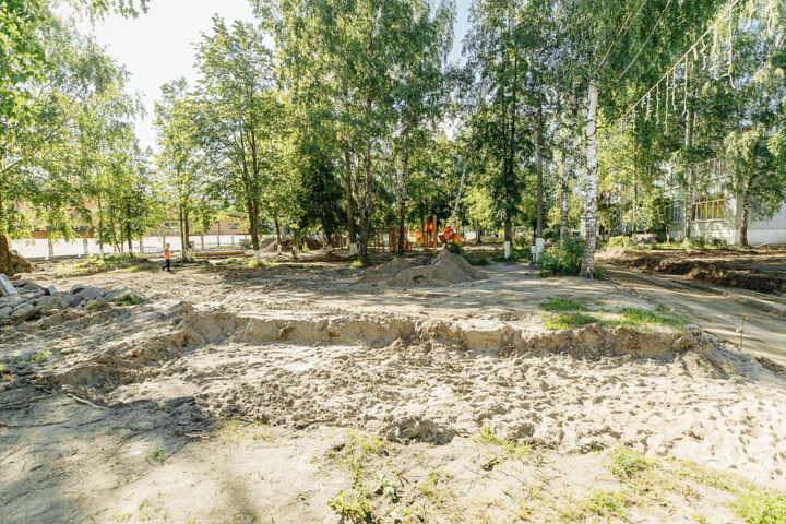 Благоустройство сквера в деревне Давыдово планируют завершить в августе