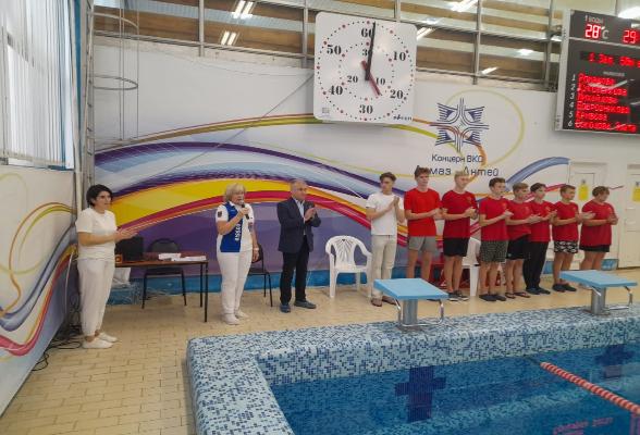 Во дворце спорта «Олимп» состоялись соревнования по плаванию