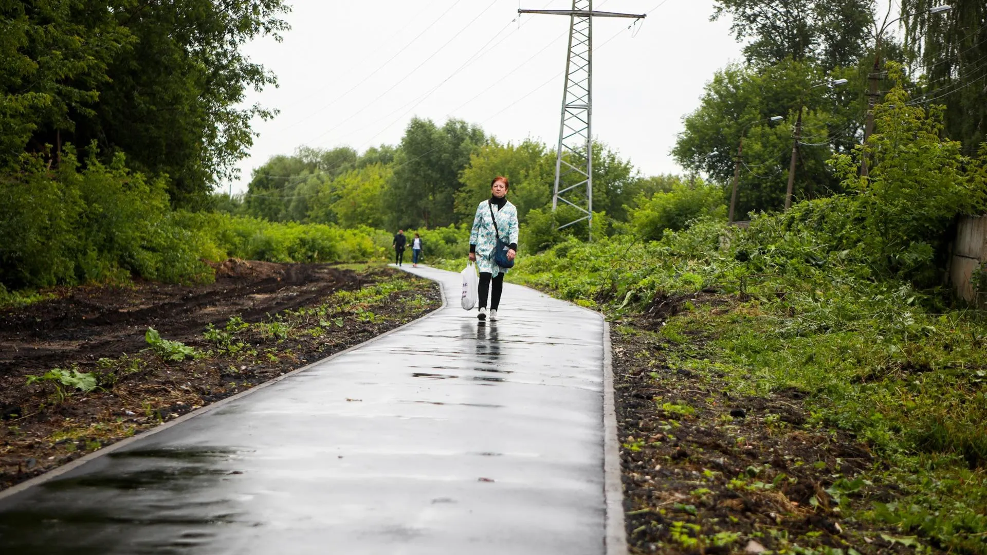 Новый тротуар по программе «Народная тропа» построили в Орехово-Зуеве