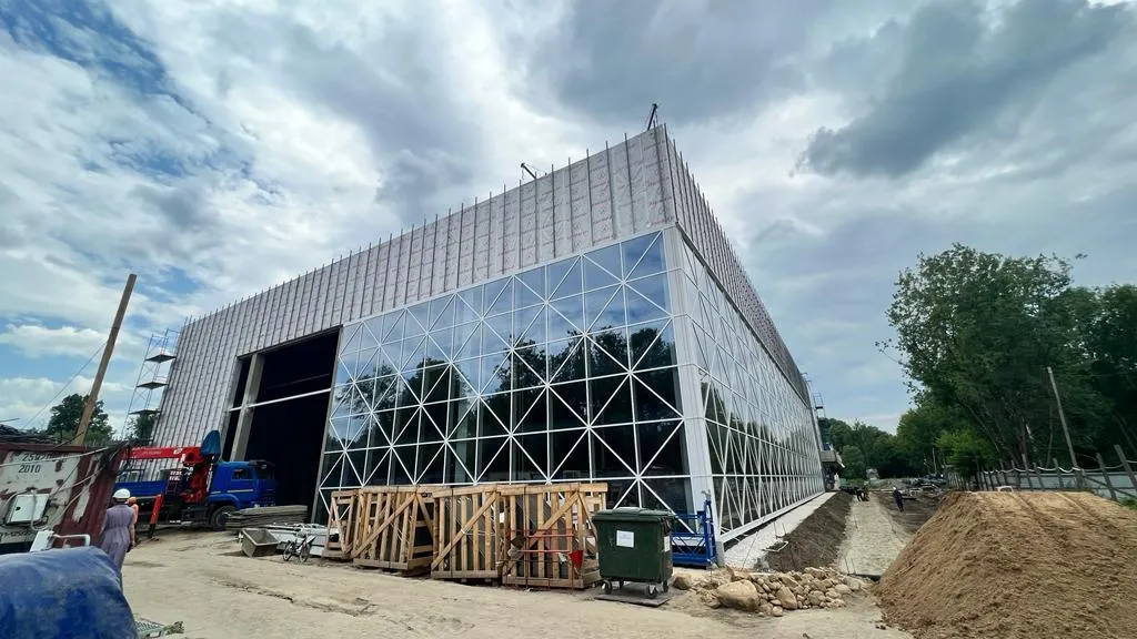Оценен фасад нового физкультурно-оздоровительного комплекса в Орехово-Зуеве