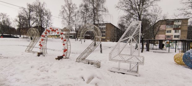 В Можайске установили новогоднюю «4»