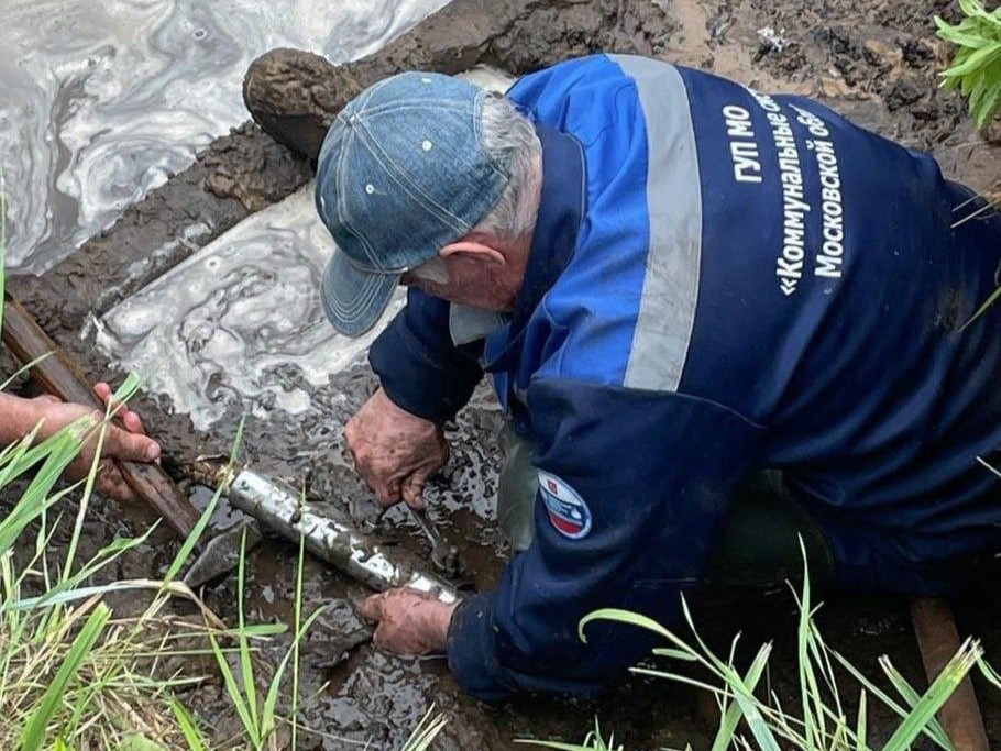 В Куровском восстановили работу коллектора