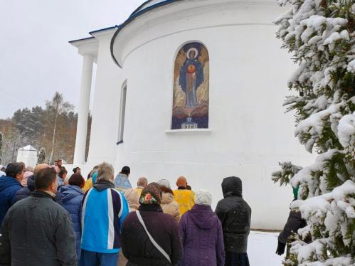 Новая мозаичная икона Пресвятой Богородицы «Знамение» украсила храм в Старой Кашире городского округа Ступино