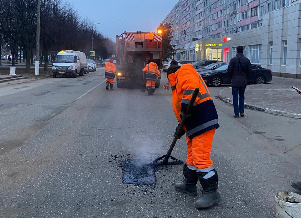 Впервые сезон ямочного ремонта дорог в Коломне начался в январе