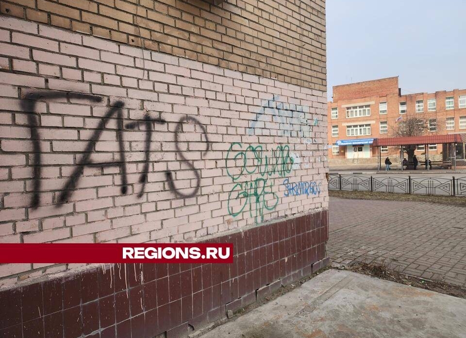 В Орехово-Зуеве граффити на стенах домов будут закрашивать в тон зданий