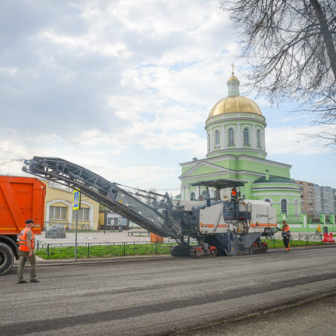 В Озерах отремонтировали дороги на улице Калинина и площади Коммунистической