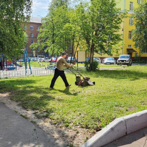В Ступине привели в порядок двор дома №14 на улице Чайковского