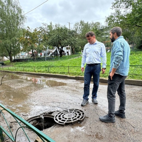 В Можайске проверили все ливневки на улицах и дворах