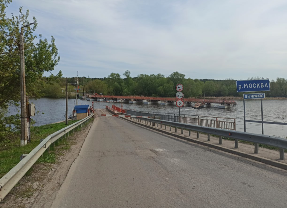 Черкизовский наплавной мост в Коломне временно станет пешеходным