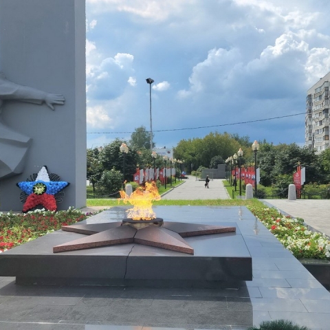 Памятник павшим на СВО установили в центре Орехово-Зуева
