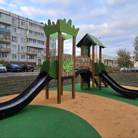 «Дендрология» вместо скучного двора: как в Озерах старый двор превратили в точку притяжения