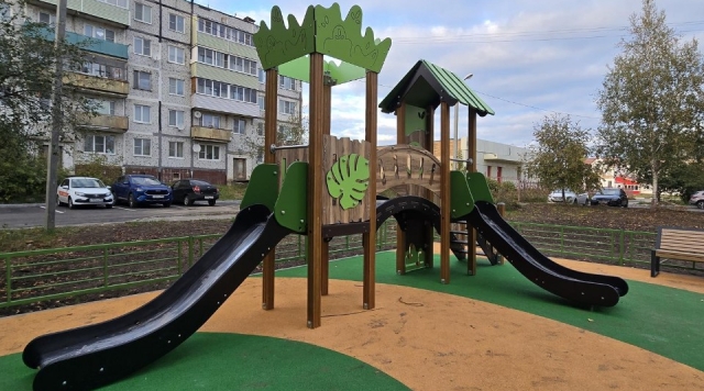 «Дендрология» вместо скучного двора: как в Озерах старый двор превратили в точку притяжения