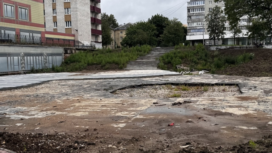 Власти Обнинска официально признали, что в этом году полностью завершить работы в Репинском овраге не получится