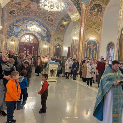 Первое праздничное богослужение состоялось в обновленном храме в селе Саввино