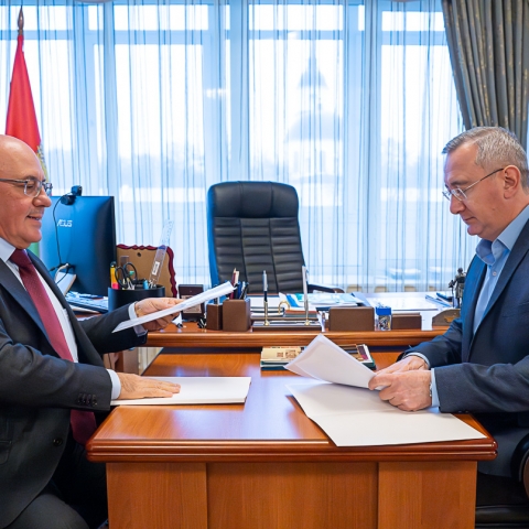 Владислав Шапша провел рабочую встречу с генеральным директором ОНПП «Технология» им. А.Г. Ромашина