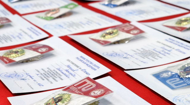 Можайские пенсионеры получили золотые значки ГТО