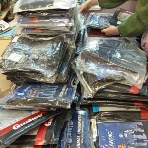 Из Орехово-Зуева в Клин передали термобелье в военно-патриотический клуб