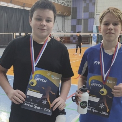 Обнинск принял турнир по бадминтону «Obninsk Open-2026»