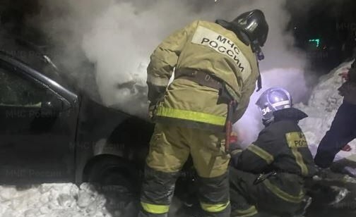 В Малоярославце загорелся автомобиль