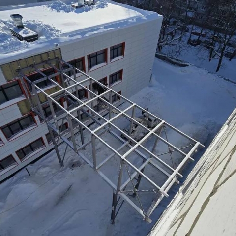 Строительство пристроя к школе № 14 в Коломне идет с опережением графика