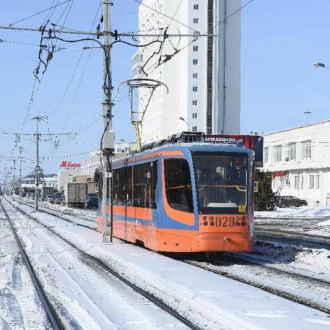 В Коломне из-за метели изменили расписание движения трамваев