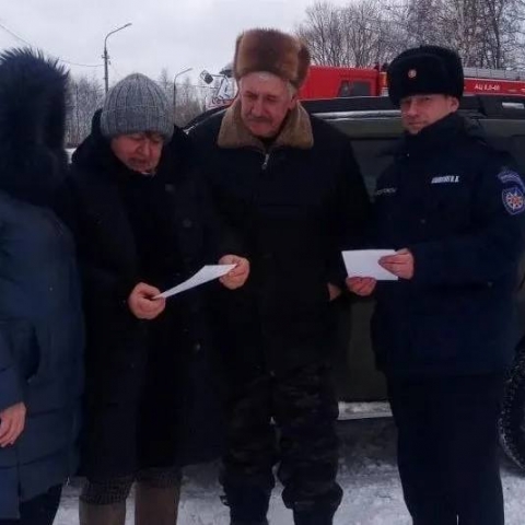 В Егорьевске пожарные провели рейд по безопасности печного отопления